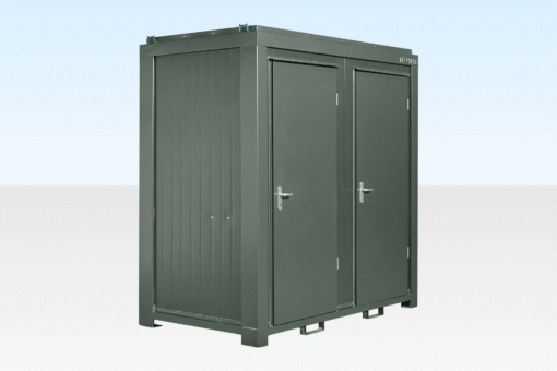 1+1 Double Mains Toilet 8Ft x 5Ft (Bottle Green) - Image 2