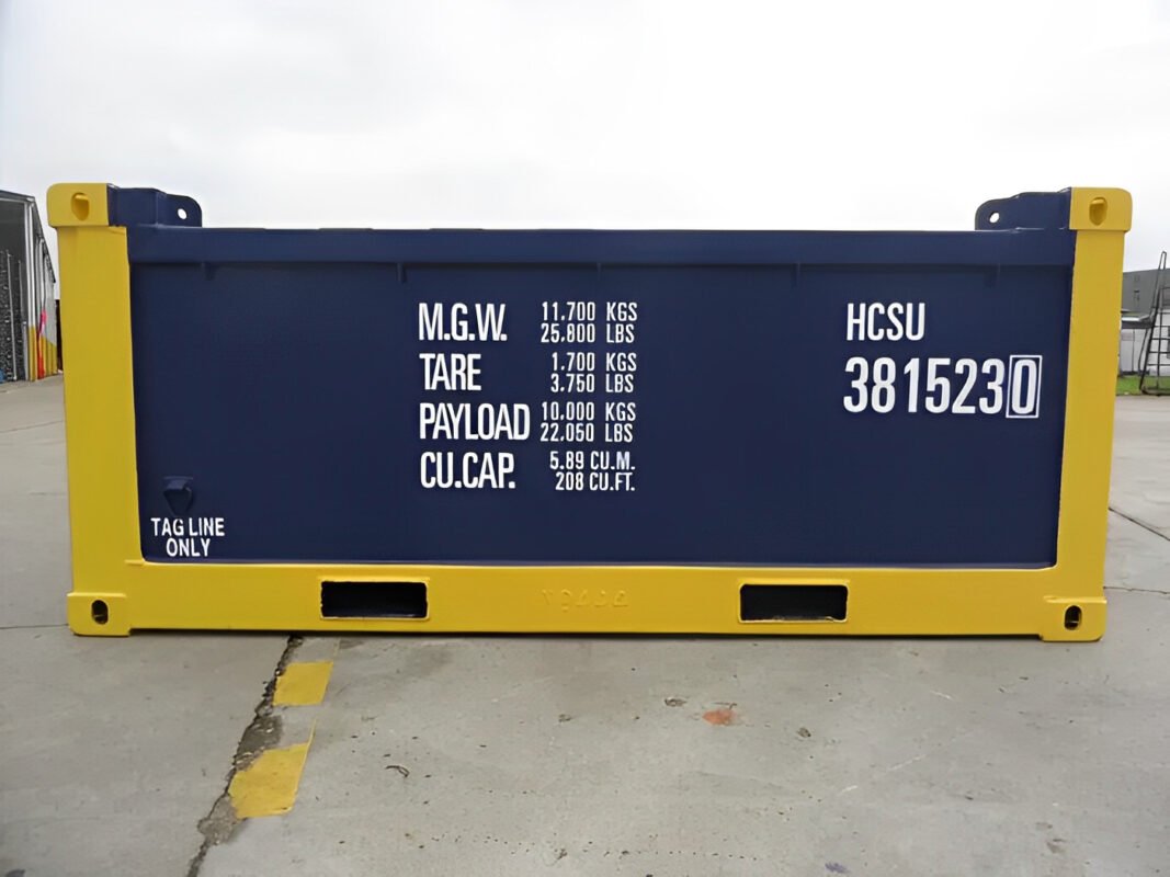 10ft DNV 2.7-1 Half Height Open Top Containers - Fortress containers