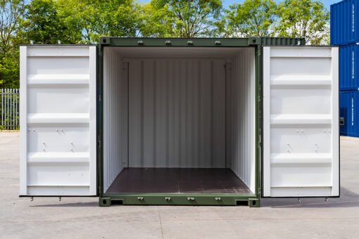 10Ft X 8Ft Shipping Container (One Trip) – Green - Image 2