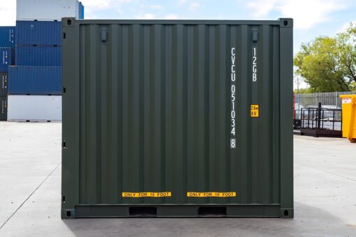 10Ft X 8Ft Shipping Container (One Trip) – Green - Image 3