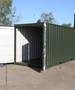 Alternative view of 20Ft Shipping Container (One Trip) – Dark Green