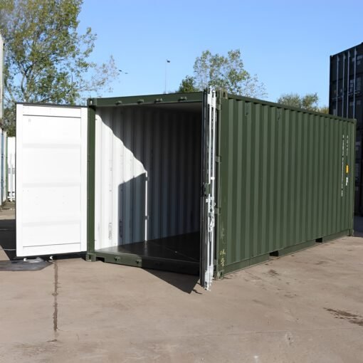 20Ft Shipping Container (One Trip) – Dark Green - Image 2