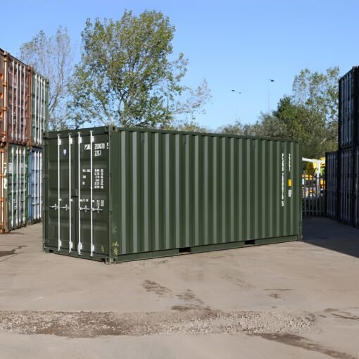 20Ft Shipping Container (One Trip) – Dark Green - Image 4