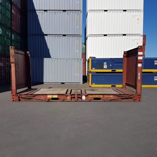20Ft X 8Ft Used Flat Rack Shipping Containers - Image 2