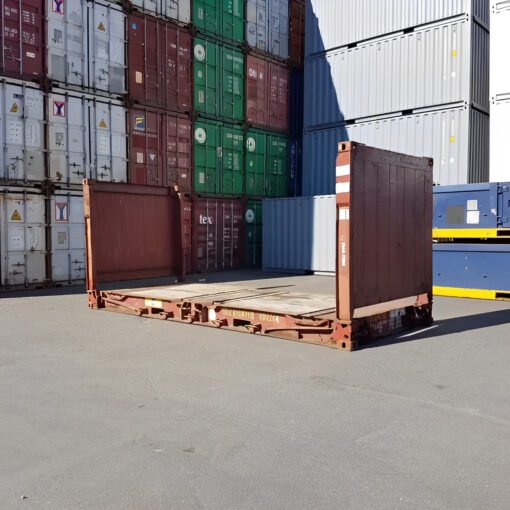 20Ft X 8Ft Used Flat Rack Shipping Containers - Image 4