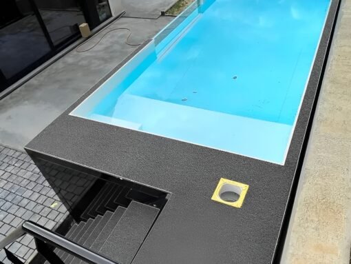 20ft Shipping Container Swimming Pool with Convenient Side Staircase - Image 4