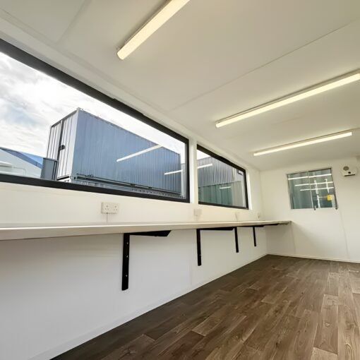 21ft x 8ft Custom Cabin Office / Canteen | Picture Windows | Portable Building - Image 11