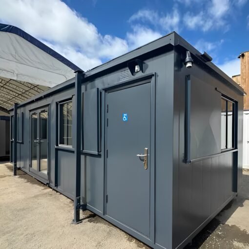 32ft Custom Office Cabin / Canteen | Access Toilet | Portable Building - Image 4