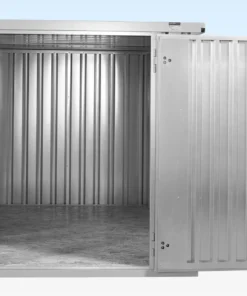 Alternative view of 3M X 2.1M Flat Pack Storage Container – Galvanised