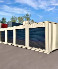 40ft High Cube Shipping Container With 4 Roll-Up Doors
