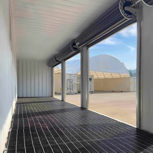 40ft High Cube Shipping Container With 4 Roll-Up Doors - Image 2