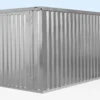 4M X 2.1M Flat Pack Container Store – Galvanised