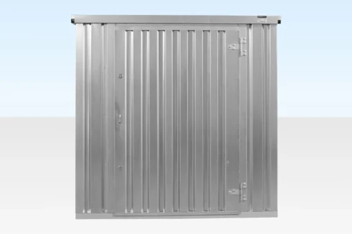 4M X 2.1M Flat Pack Container Store – Galvanised - Image 2