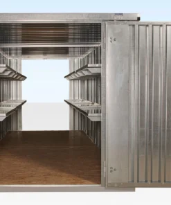 6M X 2.1M End Linked Flat Packed Container Bundle (Galvanised)