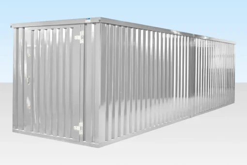 6M X 2.1M End Linked Flat Packed Container Bundle (Galvanised) - Image 3