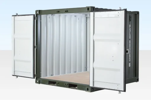 8Ft One Trip Shipping Container (Green) - Image 4