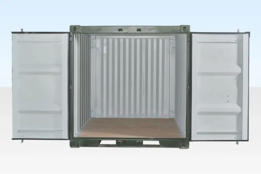 8Ft One Trip Shipping Container (Green) - Image 5