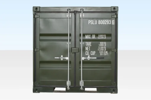 8Ft One Trip Shipping Container (Green) - Image 6