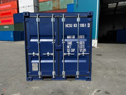 8Ft Shipping Container One Trip Blue - Image 2