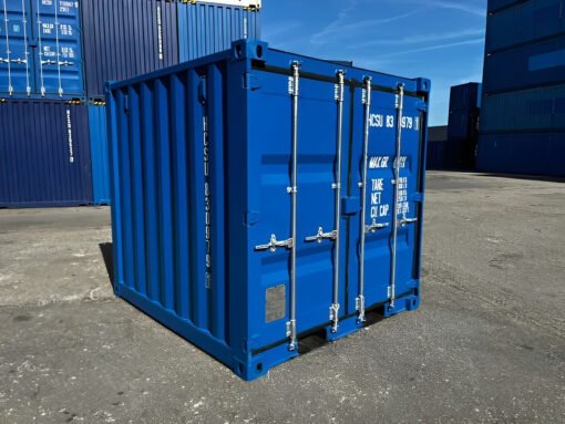 8Ft Shipping Container One Trip Blue - Image 7
