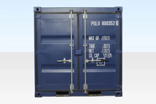 8Ft Shipping Container One Trip Blue - Image 5
