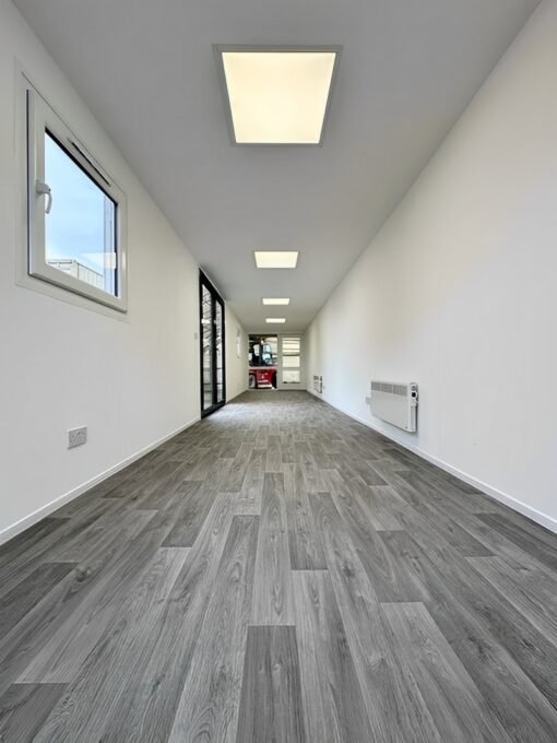 Converted 40ft Shipping Container | Open Plan Office | Portable Container Building - Image 7