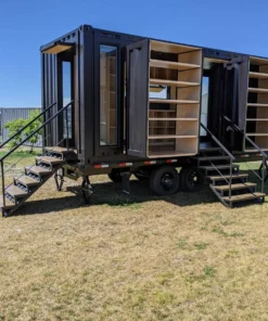 Custom 20ft Shipping Shopping Container on Wheels