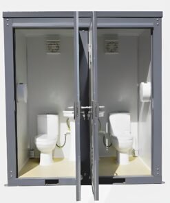 Alternative view of Dual Portable Toilet And Bathroom (Mobile Restroom w Sink 110V)