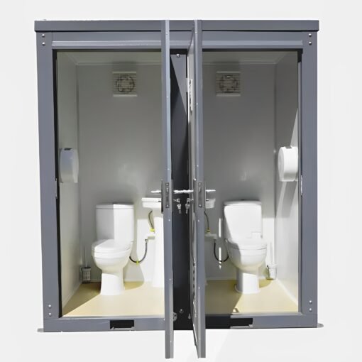 Dual Portable Toilet And Bathroom (Mobile Restroom w Sink 110V) - Image 2