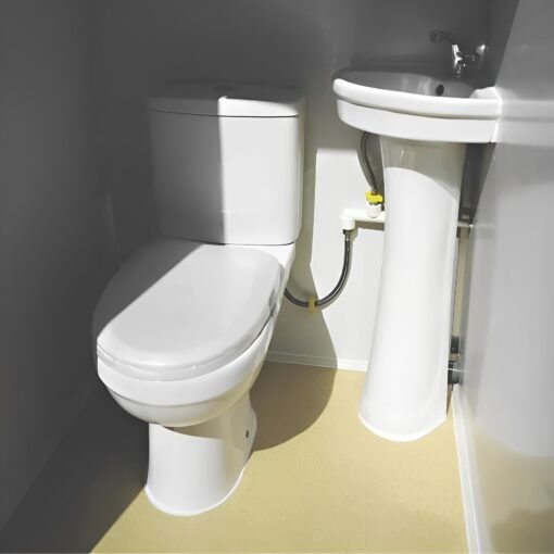 Dual Portable Toilet And Bathroom (Mobile Restroom w Sink 110V) - Image 4