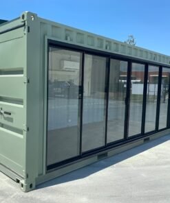 Modified 20FT container office with Glass door & AC