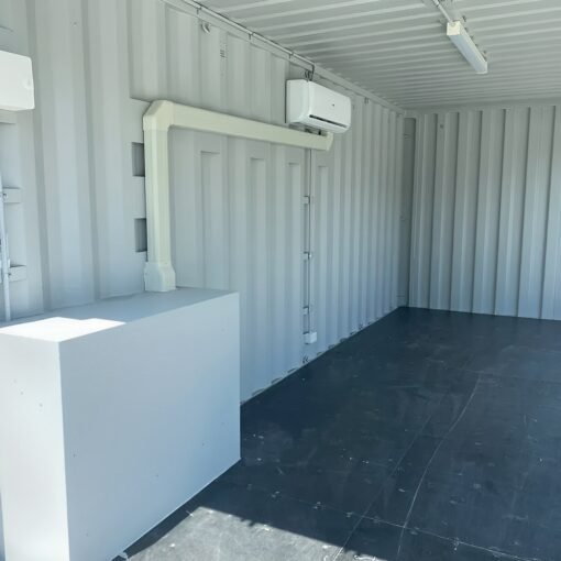 Modified 20FT container office with Glass door & AC - Image 3