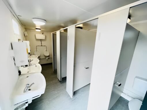 Toilet Block + Shower 24 x 9 Ft | 4 + 1 Toilet | Separate Shower Room - Image 4