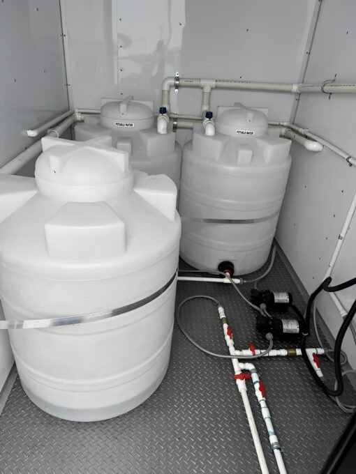 Upscale 2 Station Portable Restroom Trailer 7′ x 14′ - Image 10