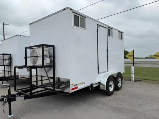 Upscale 2 Station Portable Restroom Trailer 7′ x 14′ - Image 2