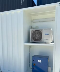 Alternative view of White Modified 10ft Shipping Container with AC