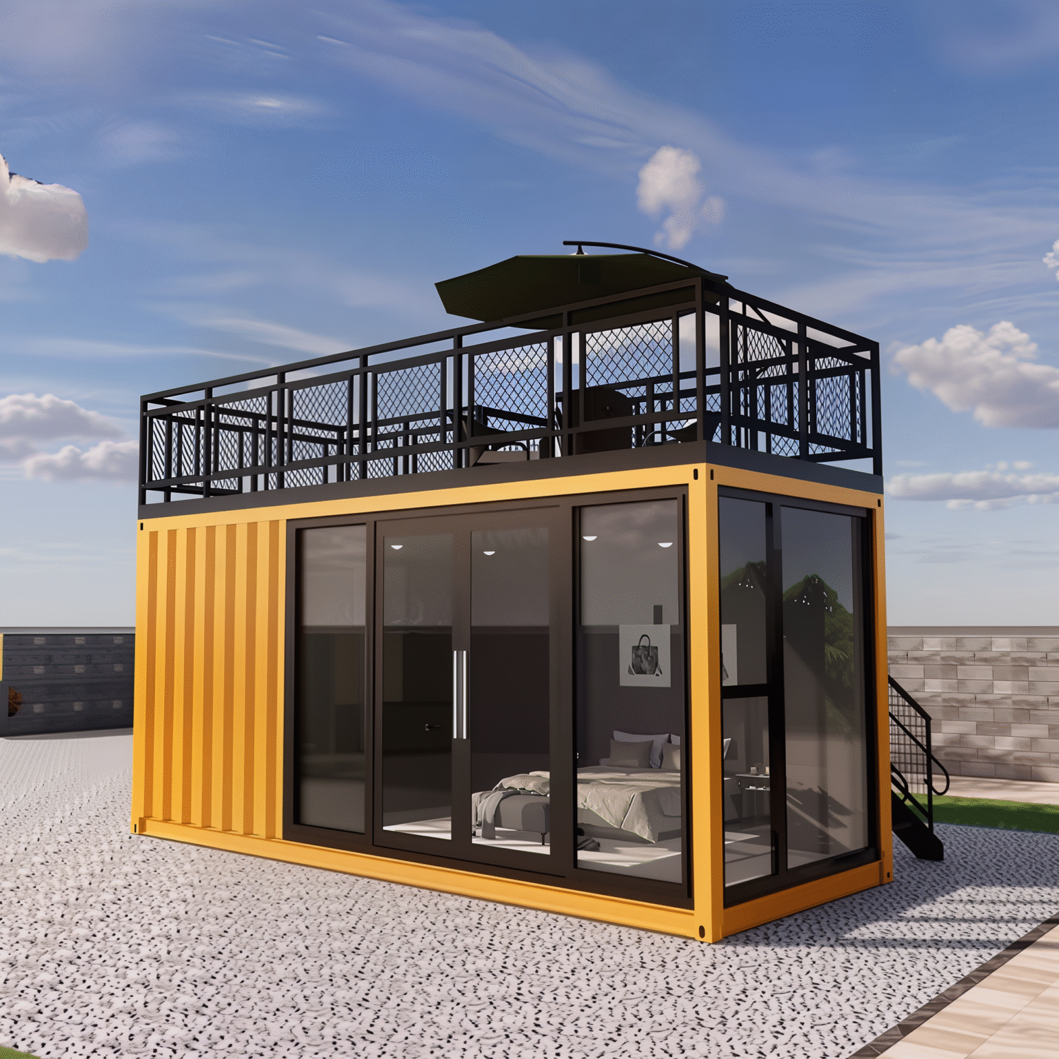 Container Fortress High Quality 20ft Prefab Shipping Container House - Fortress containers